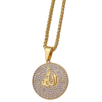 Crystal Allah Pendant Necklace - Bijouxvault